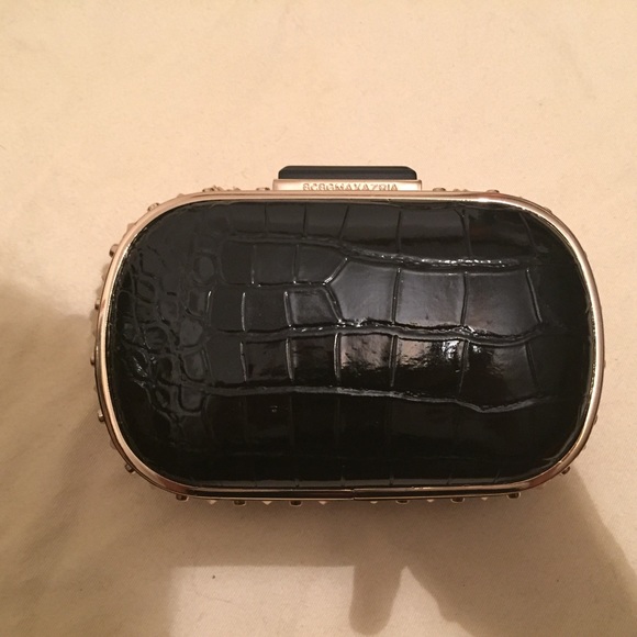 BCBG Max Azria Studded Patent Clutch - Picture 5 of 6